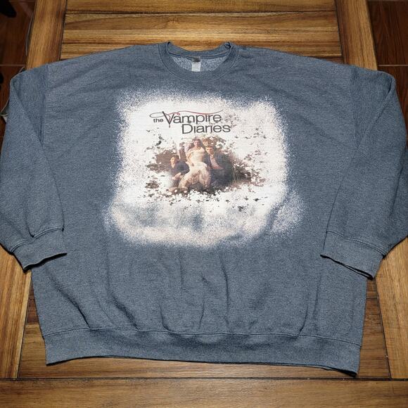 The Vampire Diaries LS Crewneck Unisex Sweatshirt (Gildan) - Size 3XL - Picture 1 of 4